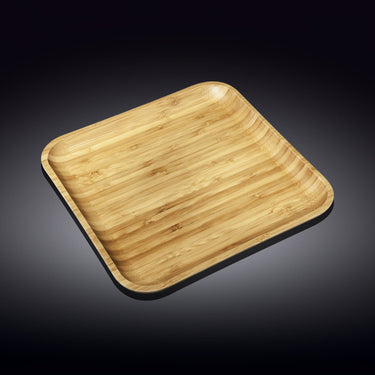 Bamboo Square Platter For Appetizers / Barbecue